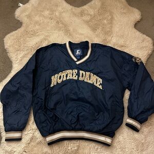 Notre Dame Navy Blue Pullover Jacket